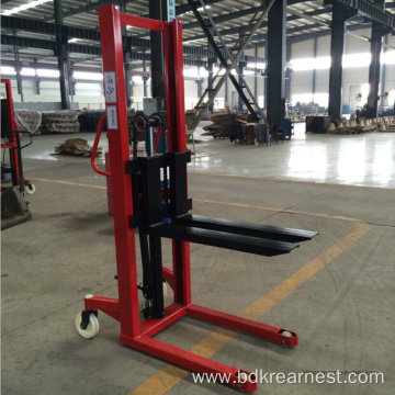 Hot sale hydraulic manual pallet stacker